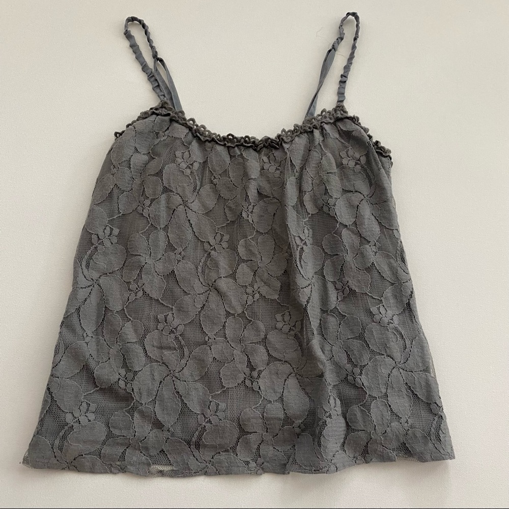 Hollister Gray Lace Cami